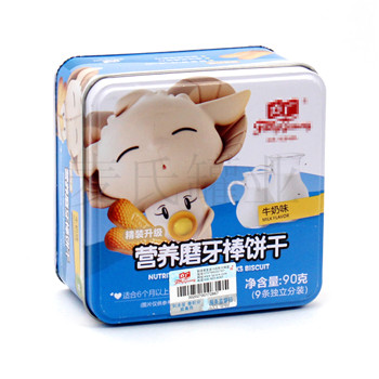 寶寶磨牙餅干鐵皮罐