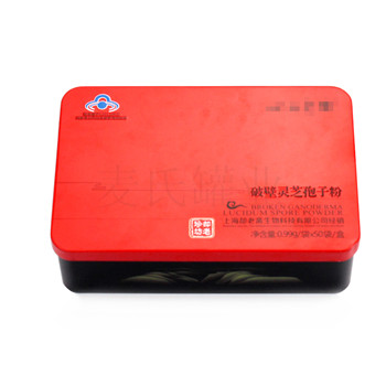 破壁靈芝孢子粉金屬包裝罐,破壁中藥飲片馬口鐵罐定做