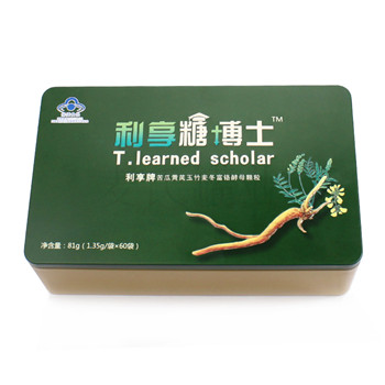 糖博士禮品包裝盒,保健品鐵盒加工廠