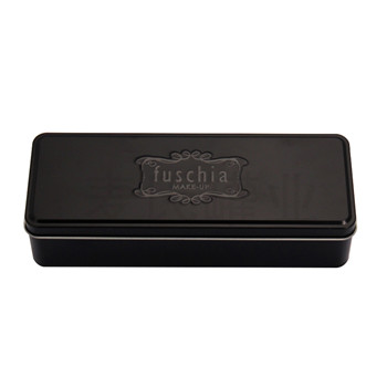 黑色翻蓋鐵盒包裝,化妝品鐵盒生產(chǎn)廠家