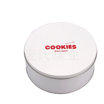 圓形手工曲奇餅鐵盒包裝,點(diǎn)心鐵盒