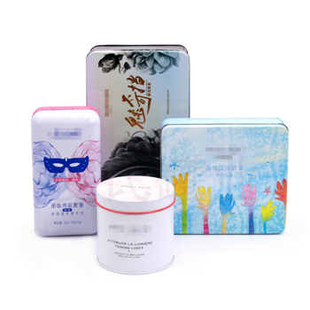 v7素顏霜鐵盒,方形眼膜鐵盒包裝,護手霜包裝盒