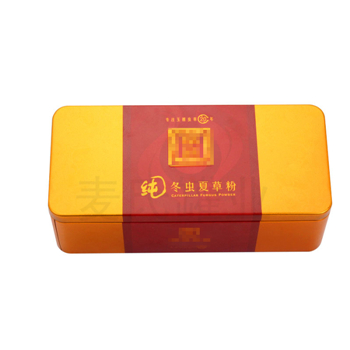 冬蟲夏草粉鐵盒,保健品鐵盒定制,鐵皮石斛鐵包裝盒