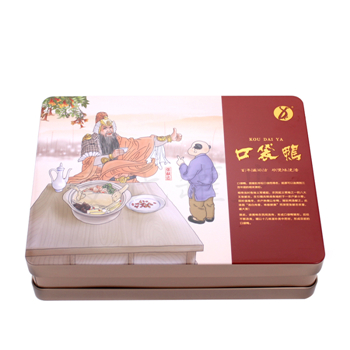 三片罐口袋鴨包裝盒,食品馬口鐵盒,特產鐵皮盒制作