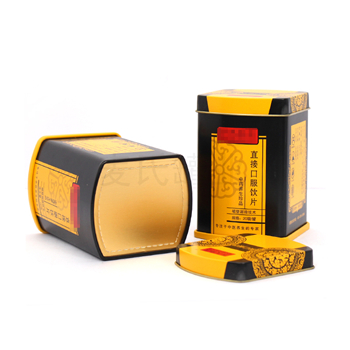 直接口服飲片鐵盒,紅景天破壁飲片鐵盒包裝設(shè)計