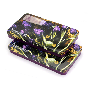 花萃蠶絲面膜包裝鐵盒,創意美甲貼鐵皮盒