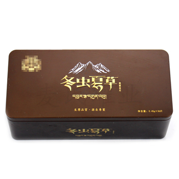 冬蟲夏草含片馬口鐵包裝盒,保健品鐵盒定制