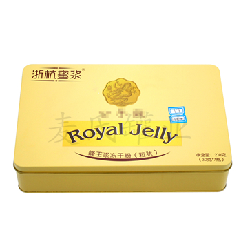 蜂王漿凍干粉鐵罐子包裝,蜂王漿參杞鹿茸膠囊馬口鐵罐