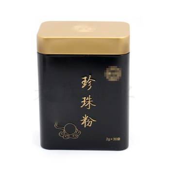 珍珠粉長(zhǎng)方形鐵盒,滇制何首烏粉鐵盒包裝