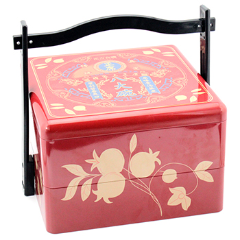 手提月餅鐵罐_二三層方形馬口鐵罐包裝定制