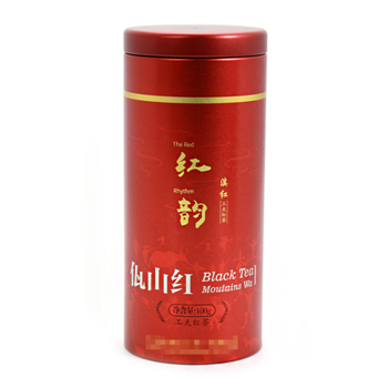 圓形紅茶鐵罐禮盒包裝_茶葉馬口鐵盒廠家定制