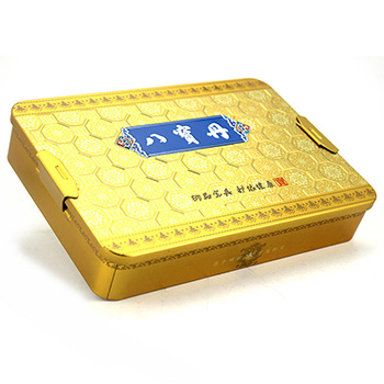 長方形八寶丹精裝大鐵盒_保健品包裝大鐵盒定做工廠
